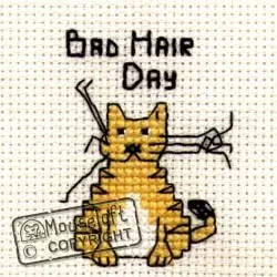 Mouseloft Bad Hair Day Cross Stitch Kit