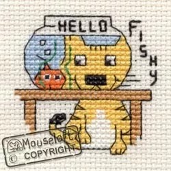 Image 1 of Mouseloft Hello Fishy Cross Stitch Kit