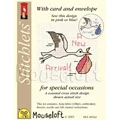 Image of Mouseloft Stork Birth Sampler Cross Stitch Kit