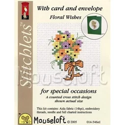 Mouseloft Floral Wishes Cross Stitch Kit