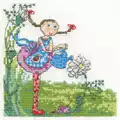 Image of DMC Lili Loves Gardening Cross Stitch Kit
