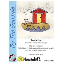 Mouseloft Beach Hut Cross Stitch Kit