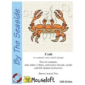 Image 1 of Mouseloft Crab Cross Stitch Kit