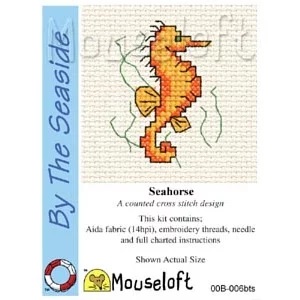 Image 1 of Mouseloft Seahorse Cross Stitch Kit