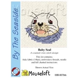 Image 1 of Mouseloft Baby Seal Cross Stitch Kit