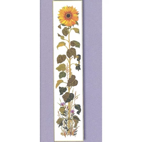 Image 1 of Eva Rosenstand The Sunflower - Linen Cross Stitch Kit