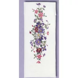 Eva Rosenstand Pink and Lilac Table Runner Cross Stitch Kit
