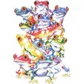 Image of Design Works Crafts Frog Pile Cross Stitch Kit