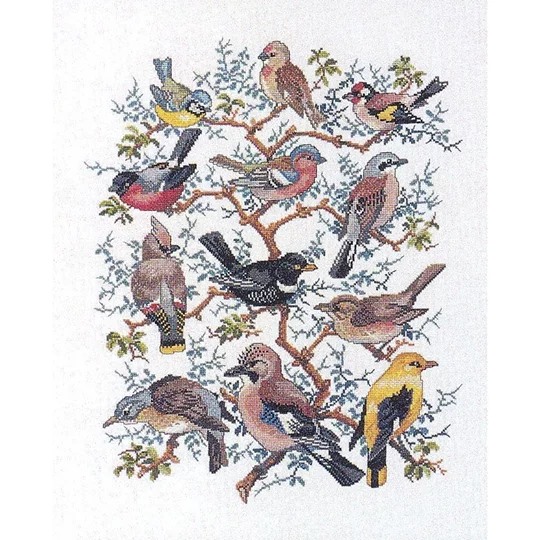 Image 1 of Eva Rosenstand The Bird Tree Cross Stitch Kit