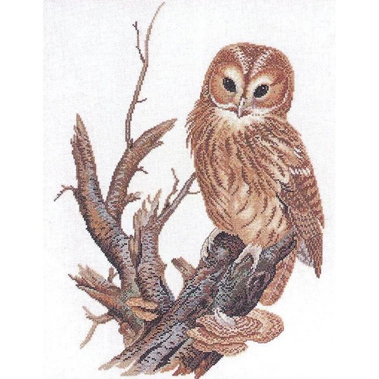 Image 1 of Eva Rosenstand Tawny Owl Cross Stitch Kit