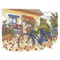Image of Eva Rosenstand Bicycle Cottage Cross Stitch Kit