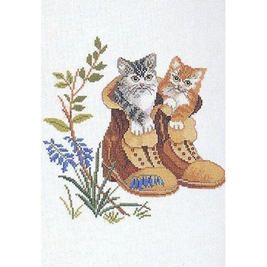 Image 1 of Eva Rosenstand Puss in Boots Cross Stitch Kit