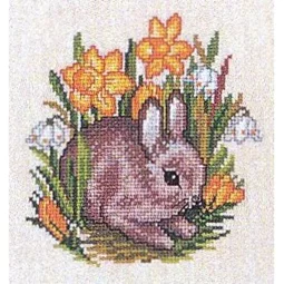 Eva Rosenstand Rabbit and Daffodils Cross Stitch Kit