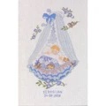 Image of Eva Rosenstand Blue Baby Crib Birth Record Cross Stitch Kit