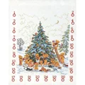 Image of Eva Rosenstand Teddy Tree Advent Calendar Christmas Cross Stitch Kit