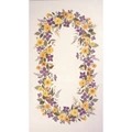 Image of Eva Rosenstand Yellow and Purple Garland Tablecloth Cross Stitch Kit