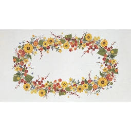 Eva Rosenstand Sunflower Garland Tablecloth - Aida Cross Stitch Kit