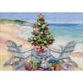 Image of Dimensions Christmas on the Beach Cross Stitch Kit