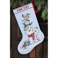 Image of Dimensions Stack of Critters Stocking Christmas Cross Stitch Kit