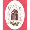Image of Derwentwater Designs Stained Glass Window Christmas Cross Stitch Kit