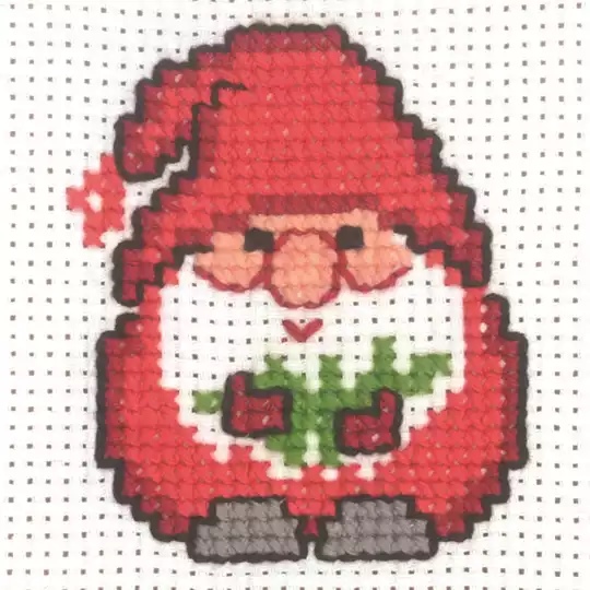 Image 1 of Permin Christmas Gnome Cross Stitch Kit