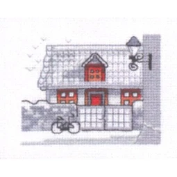 Permin Dormer House Cross Stitch Kit