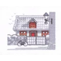 Image of Permin Dormer House Cross Stitch Kit