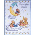 Image of Design Works Crafts Heavenly Bears Sampler Birth Sampler Cross Stitch Kit
