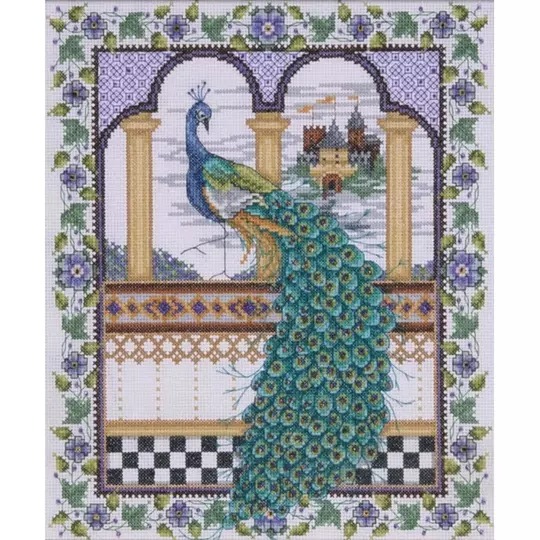 Image 1 of Design Works Crafts Peacock Cross Stitch Kit