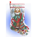 Image of Design Works Crafts Christmas Angel Stocking Cross Stitch Kit