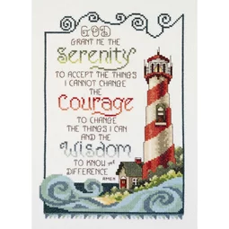 Janlynn Serenity Lighthouse Cross Stitch Kit
