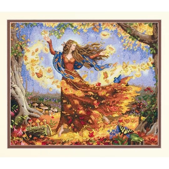 Image 1 of Dimensions Fall Fairy Cross Stitch Kit