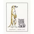 Image of Heritage Meerkat - Mere Cat - Evenweave Cross Stitch Kit