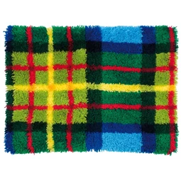 Anchor Tartan Mat Latch Hook Rug Kit