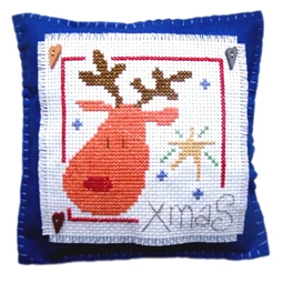Stitching Shed Rudolph Cushion Christmas Cross Stitch Kit