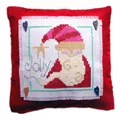 Image of Stitching Shed Santa Cushion Christmas Cross Stitch Kit