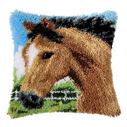 Vervaco Horse Latch Hook Latch Hook Cushion Kit