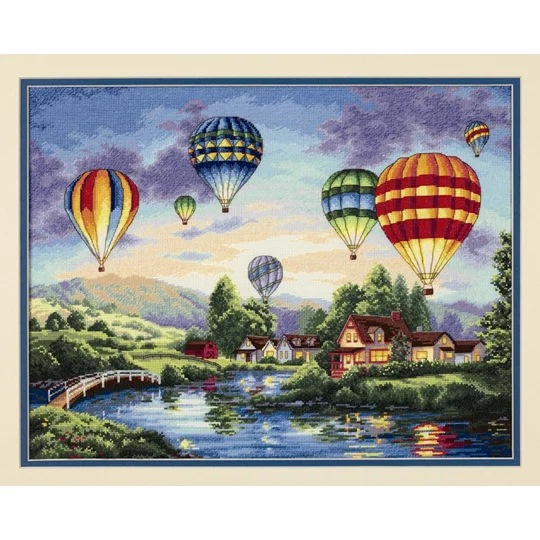 Image 1 of Dimensions Balloon Glow Cross Stitch Kit