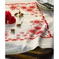 Image of Royal Paris Red Flowers Tablecloth Embroidery Kit