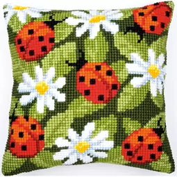 Vervaco Ladybirds and Daisies Cross Stitch Kit