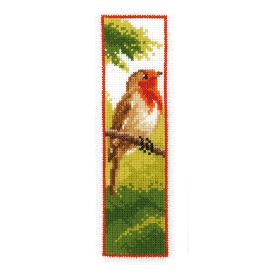 Image 1 of Vervaco Robin Bookmark Cross Stitch Kit