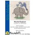 Image of Mouseloft Playful Elephant Cross Stitch Kit