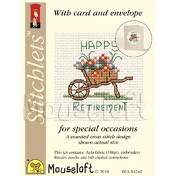 Mouseloft Happy Retirement Cross Stitch Kit
