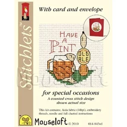 Mouseloft Have a Pint Cross Stitch Kit