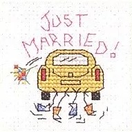 Image 1 of Mouseloft Just Married Cross Stitch Kit