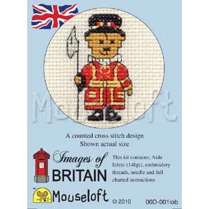 Image 1 of Mouseloft Beefeater Teddy Cross Stitch Kit