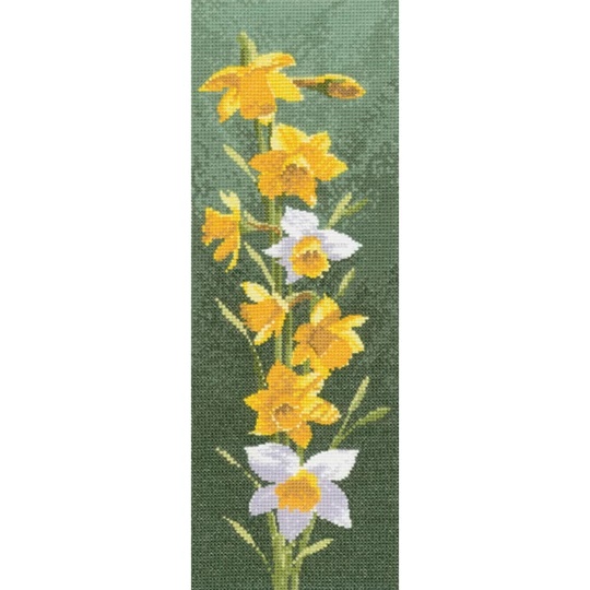 Image 1 of Heritage Daffodil Panel - Aida Cross Stitch Kit