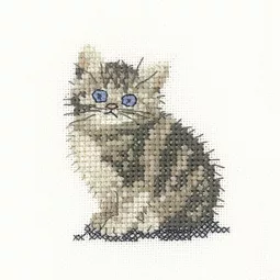 Heritage Tabby Kitten - Aida Cross Stitch
