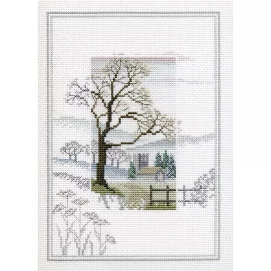 Image 1 of Derwentwater Designs Winter Tree Cross Stitch Kit