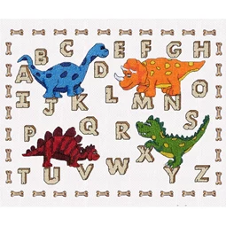 Little Star Stitches Dinosaur Alphabet Sampler Cross Stitch Kit